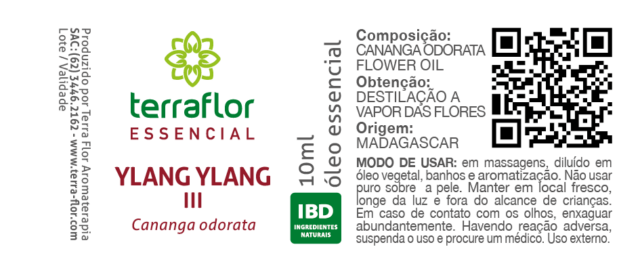 Rotulo Óleo Essencial de Ylang Ylang III