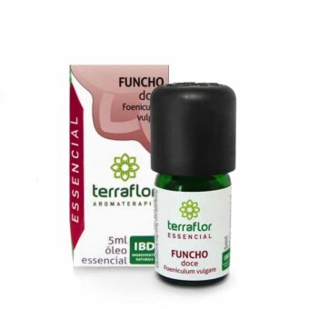 Caixa + frasco do óleo essencial de funcho doce 5ml